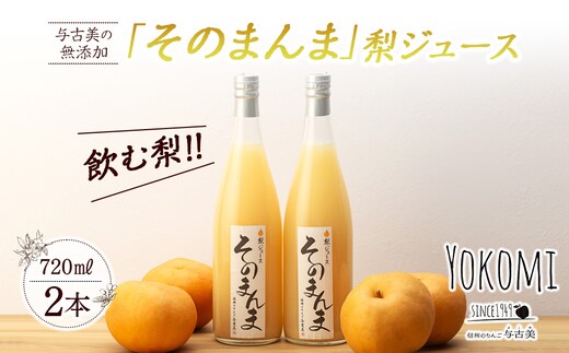 そのまんま 梨ジュース 720ml 2本 セット 詰め合わせ 100％ジュース なしジュース ジュース 梨 なし ナシ フルーツジュース 飲み物 ドリンク 長野 長野県 箕輪町