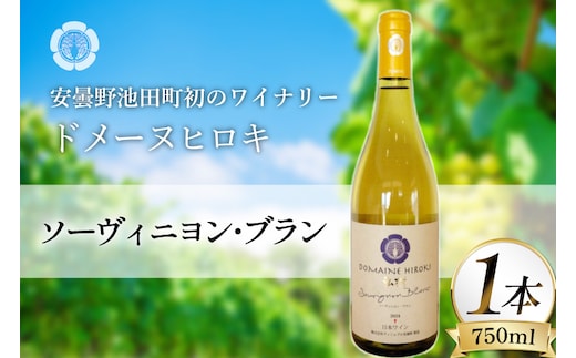 ワイン 白ワイン ソーヴィニヨン・ブラン 750ml 1本 [ヴィニョブル安曇野 長野県 池田町 48110838] 白ワイン 白 わいん お酒 酒 Wine ソーヴィニヨン 辛口 長野 長野県産