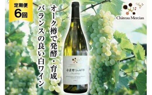 白ワイン 定期便 安曇野シャルドネ 750ml 6回 計 6本 [シャトー・メルシャン 勝沼ワイナリー 長野県 池田町 48110305] 白 ワイン ギフト
