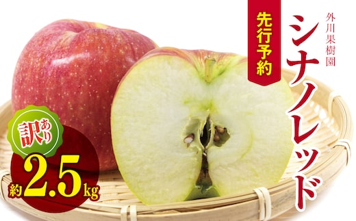 訳あり シナノレッド 約 2.5kg 【2026年先行予約】