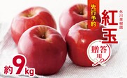 贈答用 紅玉 約 9kg 【2026年先行予約】 ｜ 外川果樹園