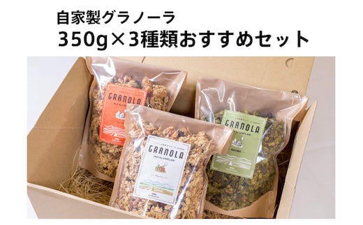 HAKUBA VALLEY 自家製グラノーラ 350g×3種類 こだわりセット