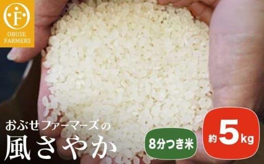 風さやか 8分つき米 約5kg ［ おぶせファーマーズ ］【2025年11月上旬～発送】 