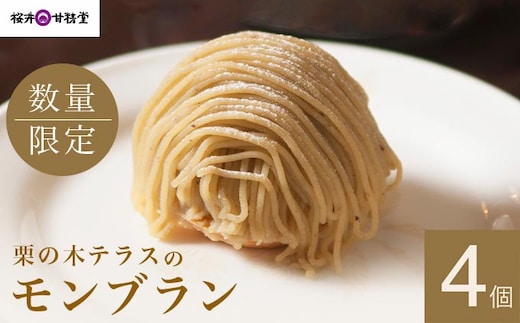 栗の木テラスのモンブラン 4個入り ［桜井甘精堂］ 【2026年1月16日～4月末日発送】