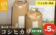 コシヒカリ 8分つき米  約5kg ［ おぶせファーマーズ ］【2025年11月上旬～発送】 