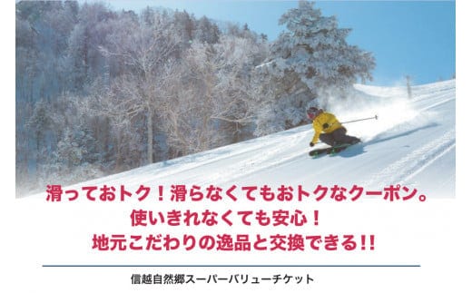 10月1日より発送開始】共通リフト券「信越自然郷スーパーバリューチケット 2024-2025」ふるさと納税限定配布分 ｜北信・妙高エリアの21ヶ所のスキー場で使えるリフトクーポン券5枚綴り！ 体験型返礼品【長野県信濃町ふるさと納税】 | dショッピングふるさと納税百選