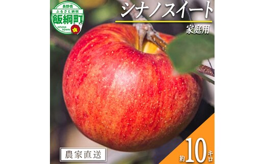 りんご シナノスイート 家庭用 10kg 信州いいづな 相澤農園株式会社 2026年10月中旬頃から2026年11月上旬頃まで順次発送予定 令和8年度収穫分 長野県 飯綱町 [1849]