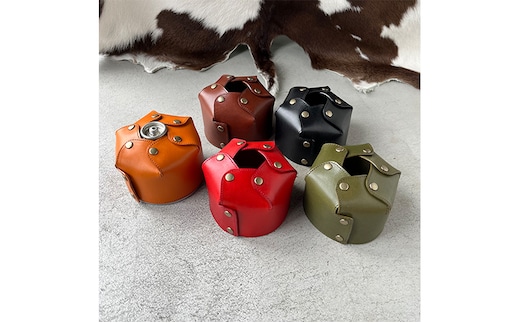 本革 OD缶カバー【OD缶230g】 栃木レザー 革小物 レザー小物 グリーン