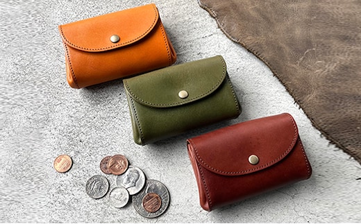 革財布 本革 ジャバラマチ ミニ財布 栃木レザー レザー財布 美濃市キャメル