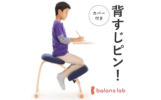 バランスイージー カバー付き 選べる カラー 姿勢強制イス 姿勢がよくなる椅子 子供 大人 姿勢強制 姿勢がよくなる 椅子 バランス イージー カバー いす イス 学習椅子 姿勢をよくする グッズ インテリア 家具 日本製 岐阜 岐阜県 美濃市ショートブラック＋ブラック