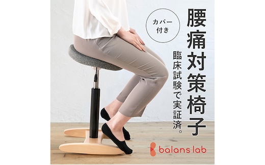 バランス シナジー(カバー付き) 椅子 腰痛 対策 イス カバー バランスラボ 岐阜県 美濃市Rシートシックブラウンネイビー