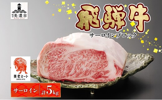 飛騨牛 サーロインブロック 5kg サーロイン ブロック サーロイン肉 ブロック肉 サーロインステーキ ローストビーフ ステーキ 国産 国産牛 和牛 肉 お肉 牛 ビーフ 日本産 和牛ステーキ ご当地 お取り寄せグルメ 送料無料 岐阜県 美濃市