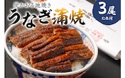 本格炭火焼　うなぎ蒲焼（たれ付き）3尾 【0021-010】
