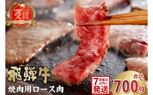 飛騨牛 焼肉用（ロース700ｇ）【0016-049】 within2025