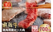 飛騨牛　焼肉用（肩ロース700ｇ）【0016-039】 within2025