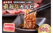 飛騨牛カルビ500g【0016-054】 