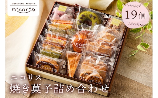 ニコリス焼き菓子19個詰め合わせ【0043-002】