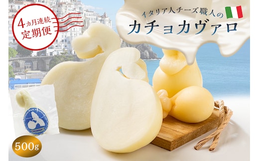 【定期便】カチョカヴァロ Caciocavallo 500g (4カ月連続お届け) 【0073-064】