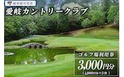 愛岐カントリークラブ利用券（3,000円分）【0039-001】