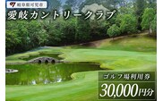 愛岐カントリークラブ利用券（30,000円分）【0039-006】