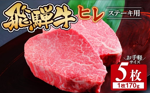 飛騨牛 ヒレ 170g ×5枚｜牛肉 和牛 国産 瑞穂市 岐阜県 ※離島への配送不可