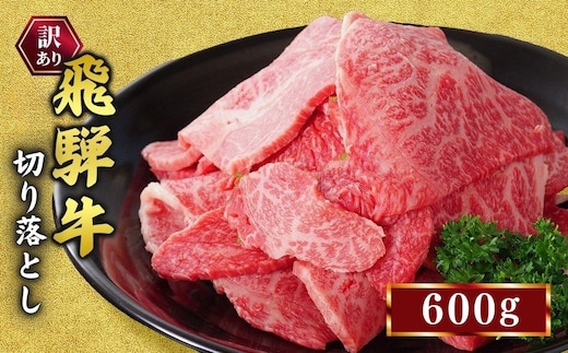 訳あり 飛騨牛 焼き肉用 切り落とし 600g ｜ 牛 牛肉 焼肉 BBQ バーベキュー 切り落とし 訳アリ 国産 お届け：12月中旬～1月初旬のお申込は1月中旬以降の順次出荷になる ※離島への配送不可