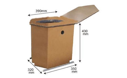 緊急対応災害トイレ（ダントイレ）20回セット｜防災グッズ 防災用品 強化ダンボール製 ※離島への配送不可