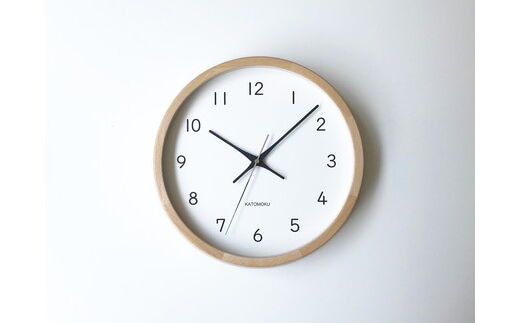 KATOMOKU ビーチの木枠電波時計