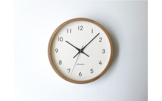 KATOMOKU オークの木枠SKP電波時計