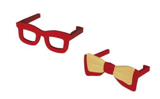 バッグハンガー メガネ＆リボンセット