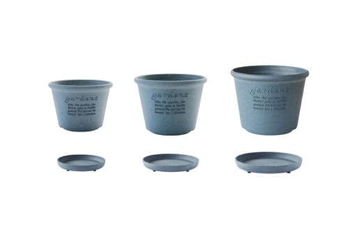 浅型ポット＆プレート 3サイズ12点セット(ネイビー)