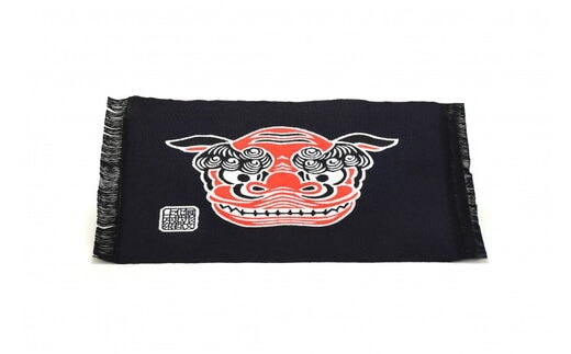 郡上本染テーブルセンター 獅子頭