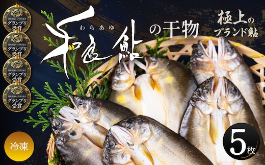 和良鮎の干物 5枚入り 食品 魚介類 水産加工品 その他水産物 アユ 和良鮎 鮎干物 川魚 中骨なし 冷凍食品 惣菜 おかず おつまみ 朝ごはん