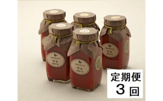 [定期便]明宝トマトケチャップ5本セット(3回)