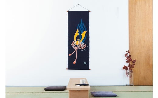 郡上本染 タペストリー 兜