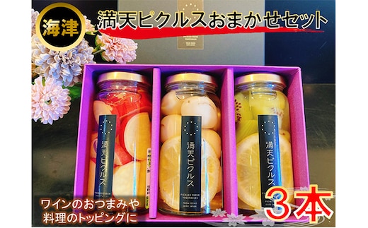 満天ピクルスおまかせ3本セット 漬物 缶詰 加工食品 