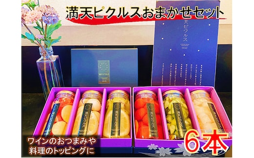 満天ピクルスおまかせ6本セット 漬物 缶詰 加工食品 