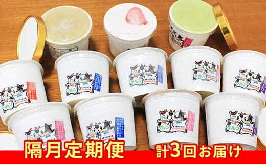 【隔月定期便・合計3回お届け】オリジナル ジェラ−トアイス12個セット お菓子 ジェラトアイス 