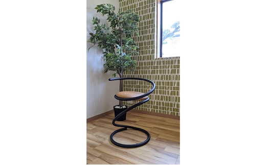 デザインチェア 雑貨 日用品 イス 椅子 スチール製 パープル