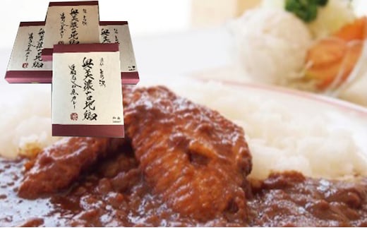 奥美濃古地鶏 手羽先やわ煮カレー 4箱セット お肉 鶏肉 加工食品 レトルト 柔らかい 