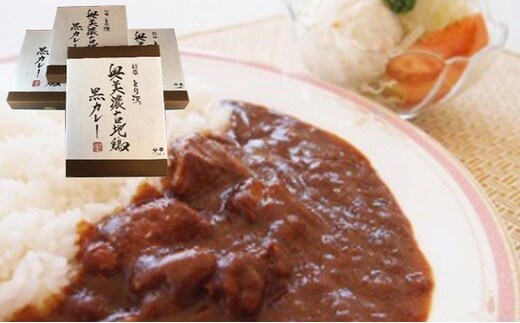 神代の味・奥美濃古地鶏 黒カレー 4箱セット お肉 鶏肉 加工食品 レトルト 玉ねぎ 柔らかい 