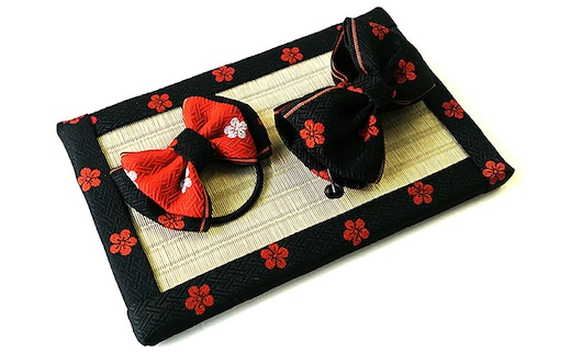 畳縁アクセサリ−縁結びセット（ブラック） 民芸品 工芸品 雑貨 日用品 