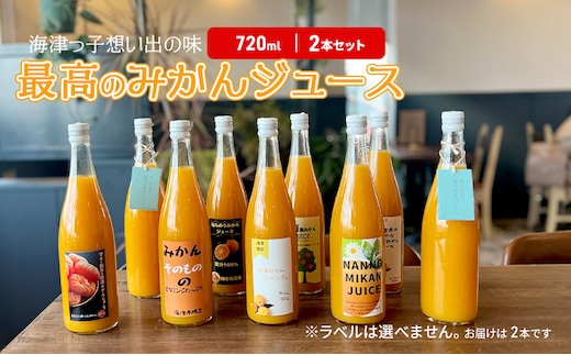 海津っ子の想い出の味 最高のみかんジュース 2本セット 果汁飲料 野菜飲料 