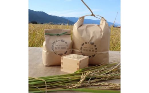 栽培期間中 農薬・化学肥料不使用で育てたお米/ハツシモ/米/玄米/毎月5キロ/定期便/６か月連続発送/計30キロ