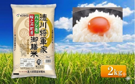 7年産 岐阜県産 ハツシモ （徳川将軍家御膳米） 2kg 米 コメ 精米 白米 大粒 おいしい ごはん おにぎり お弁当 岐阜県 輪之内町