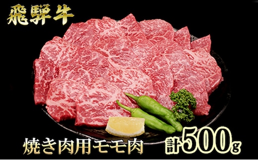 ふるさと納税 飛騨牛 もも肉 赤身 焼肉 500g A5 和牛 牛肉 お肉 モモ モモ肉 焼肉用 バーベキュー BBQ 