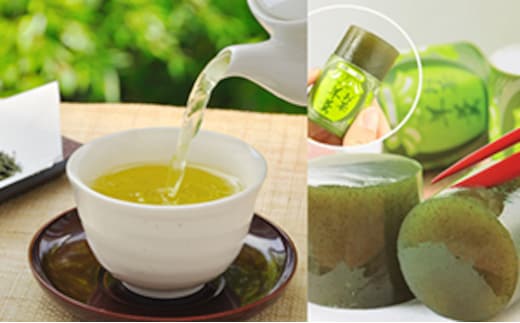 たっぷり深蒸し茶 特選やぶきた2000ｇ お茶羊羹付き 緑茶 和菓子 ようかん 