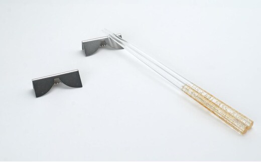 抗菌富士 映り込みを探す箸置き【冬】 雑貨 日用品 箸おき 