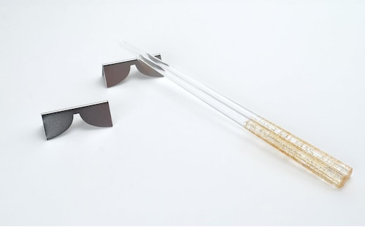 抗菌富士 映り込みを探す箸置き【夏】 雑貨 日用品 箸おき 