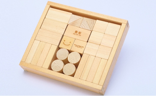 木こりの積木ランド S 玩具 おもちゃ 工芸品 桧 檜 ヒノキ ネームなし